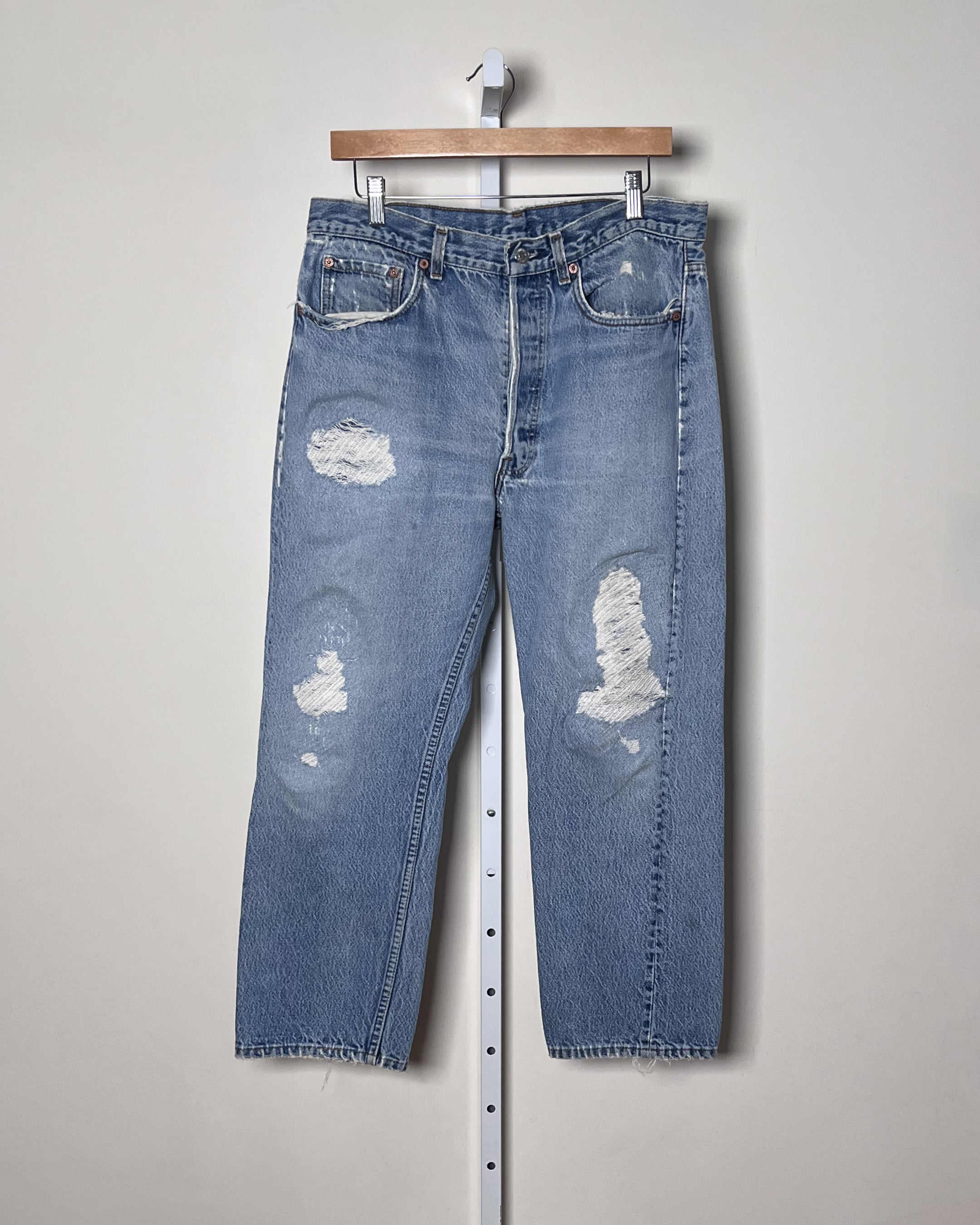 Vintage Levi's 501, Heavily Repaired