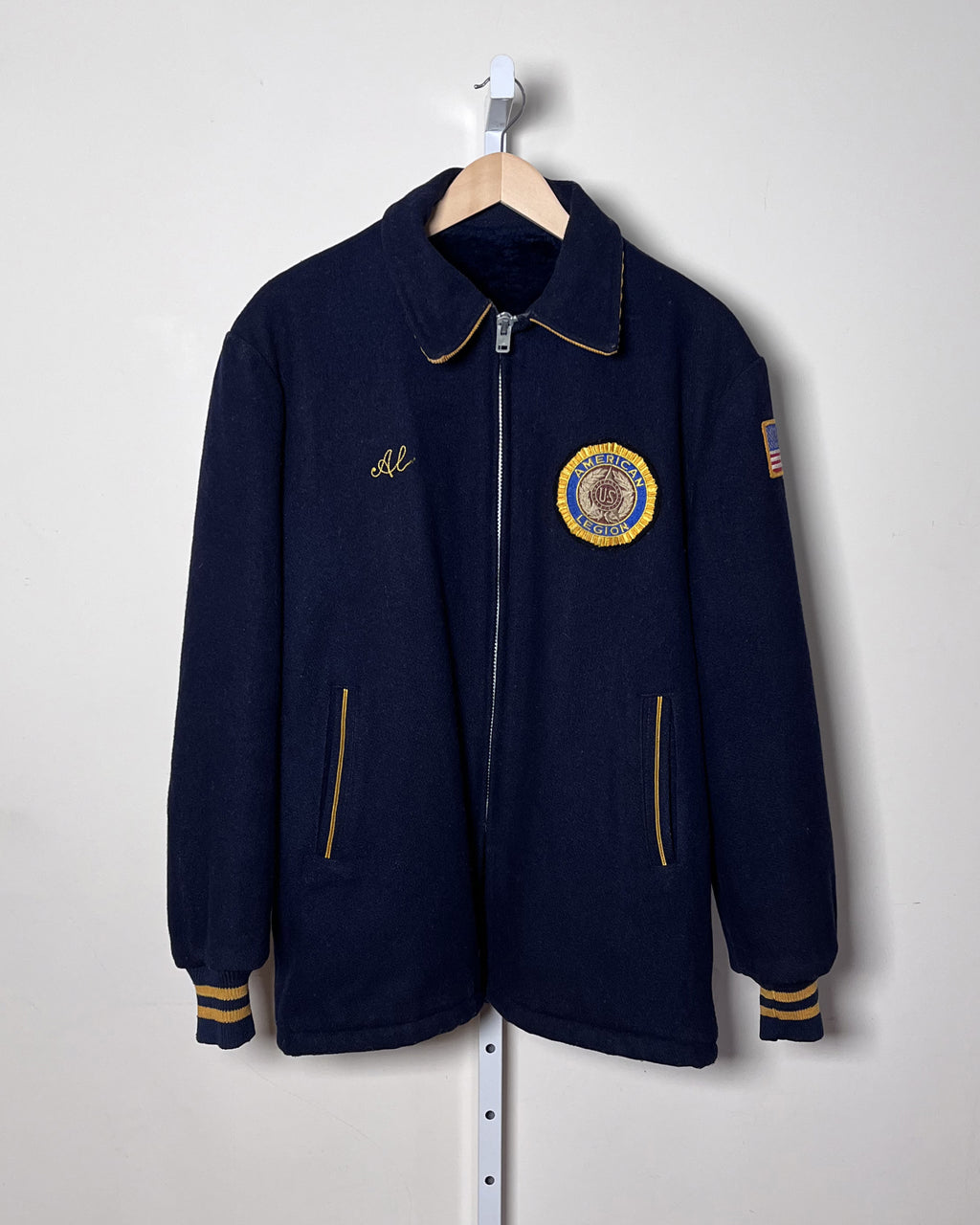 Embroidered American Legion Wool Jacket, Lined