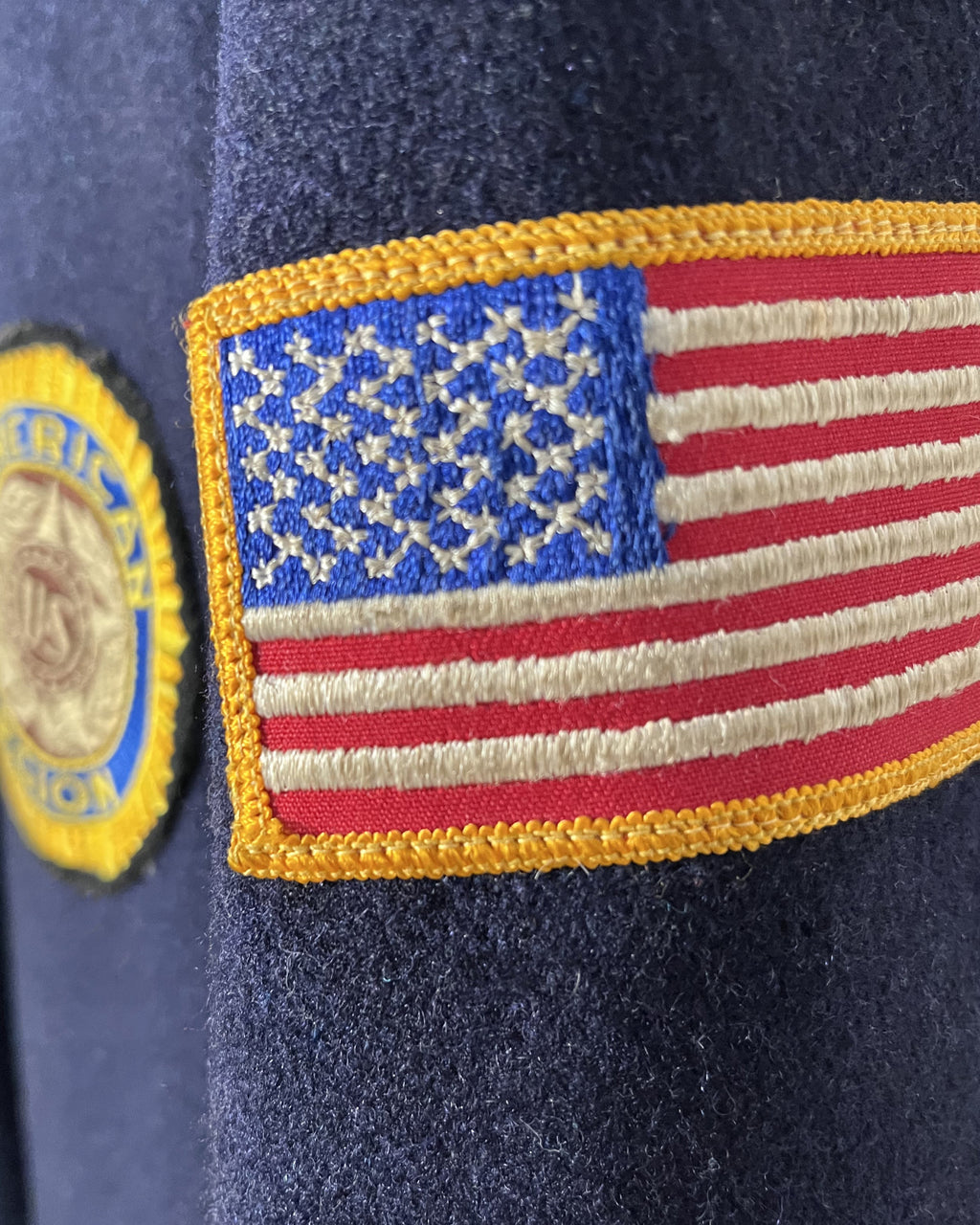 Embroidered American Legion Wool Jacket, Lined