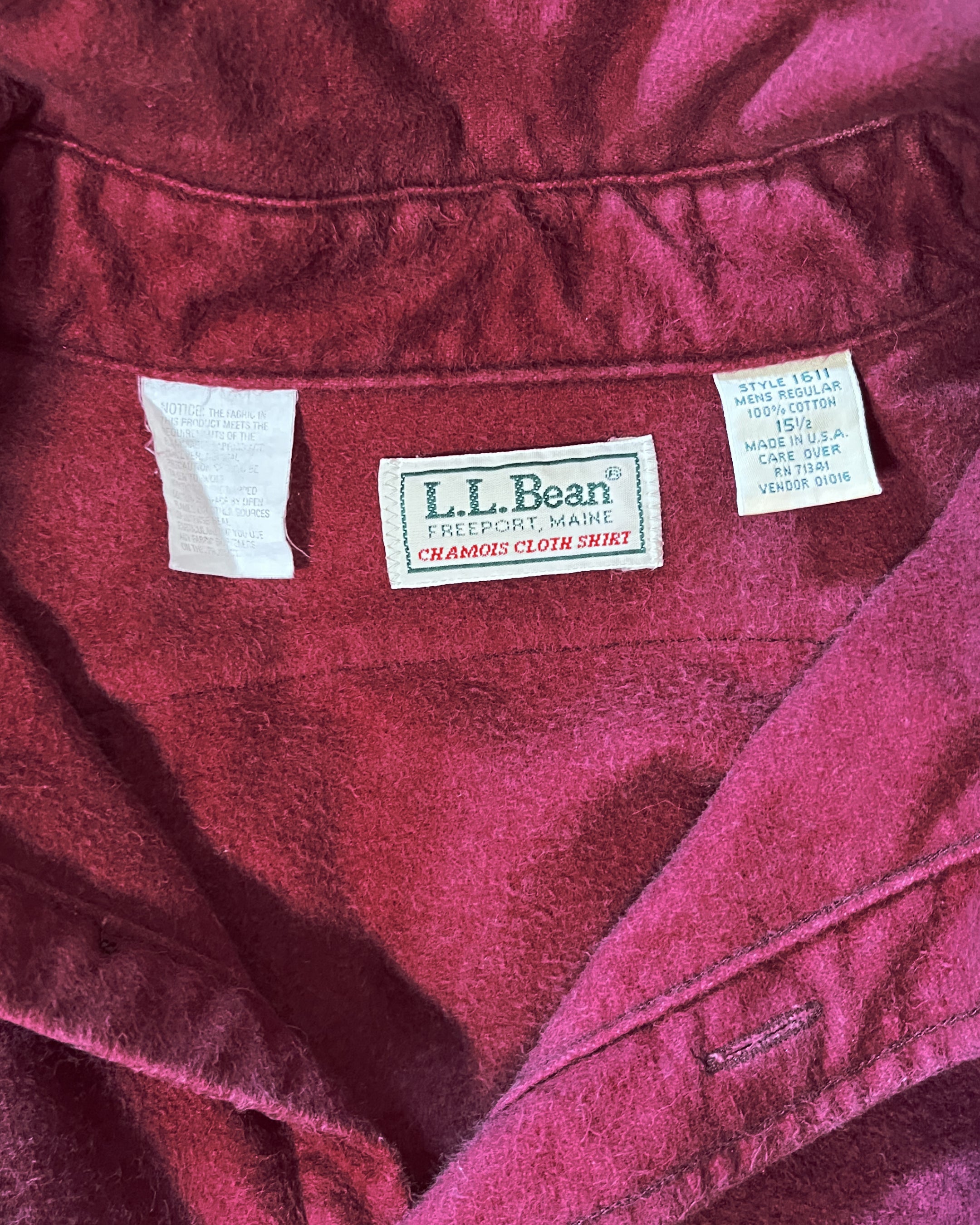 Vintage L.L. Bean Chamois Cloth Shirt