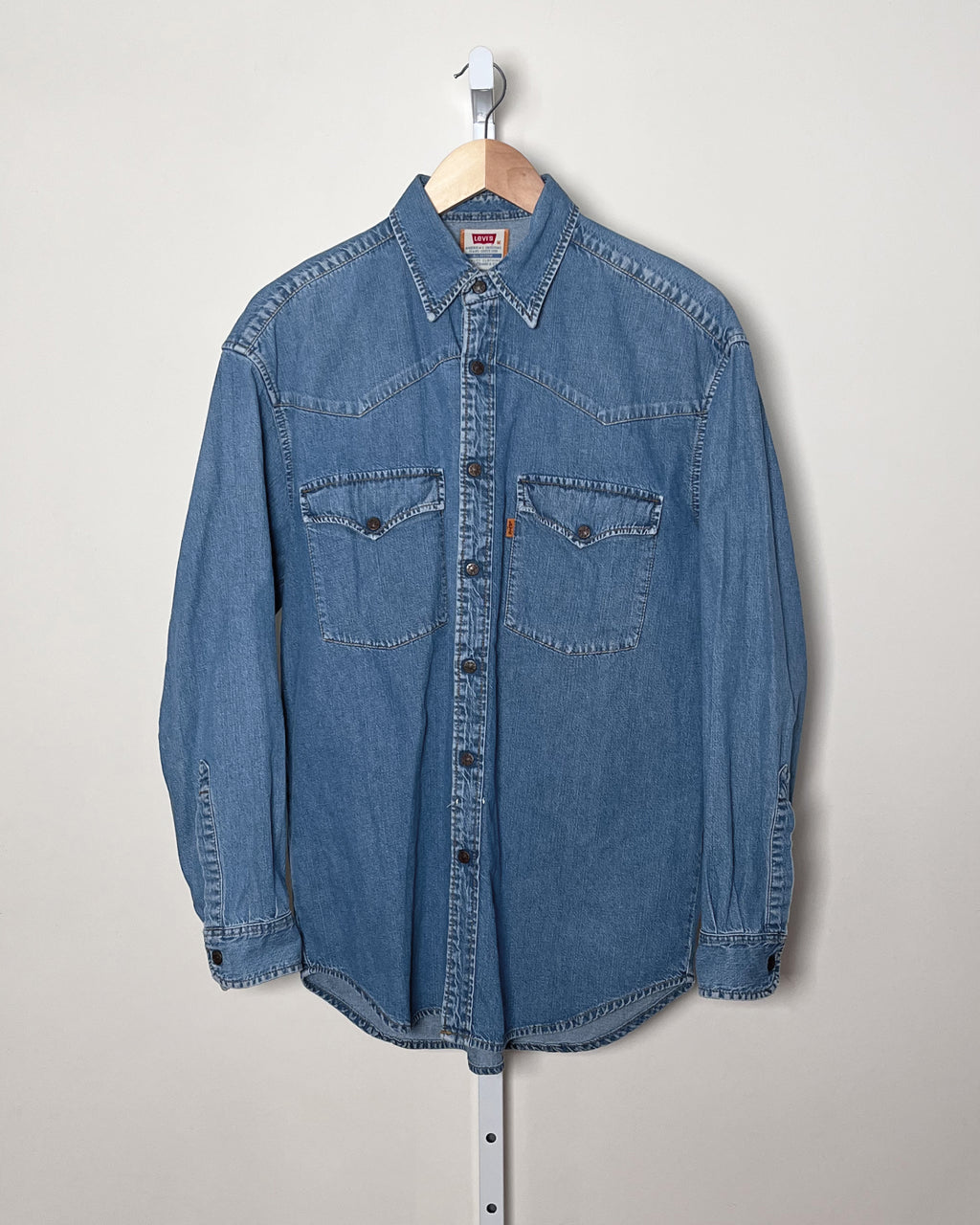 Levi's Orange Tab Denim Western Shirt - Medium