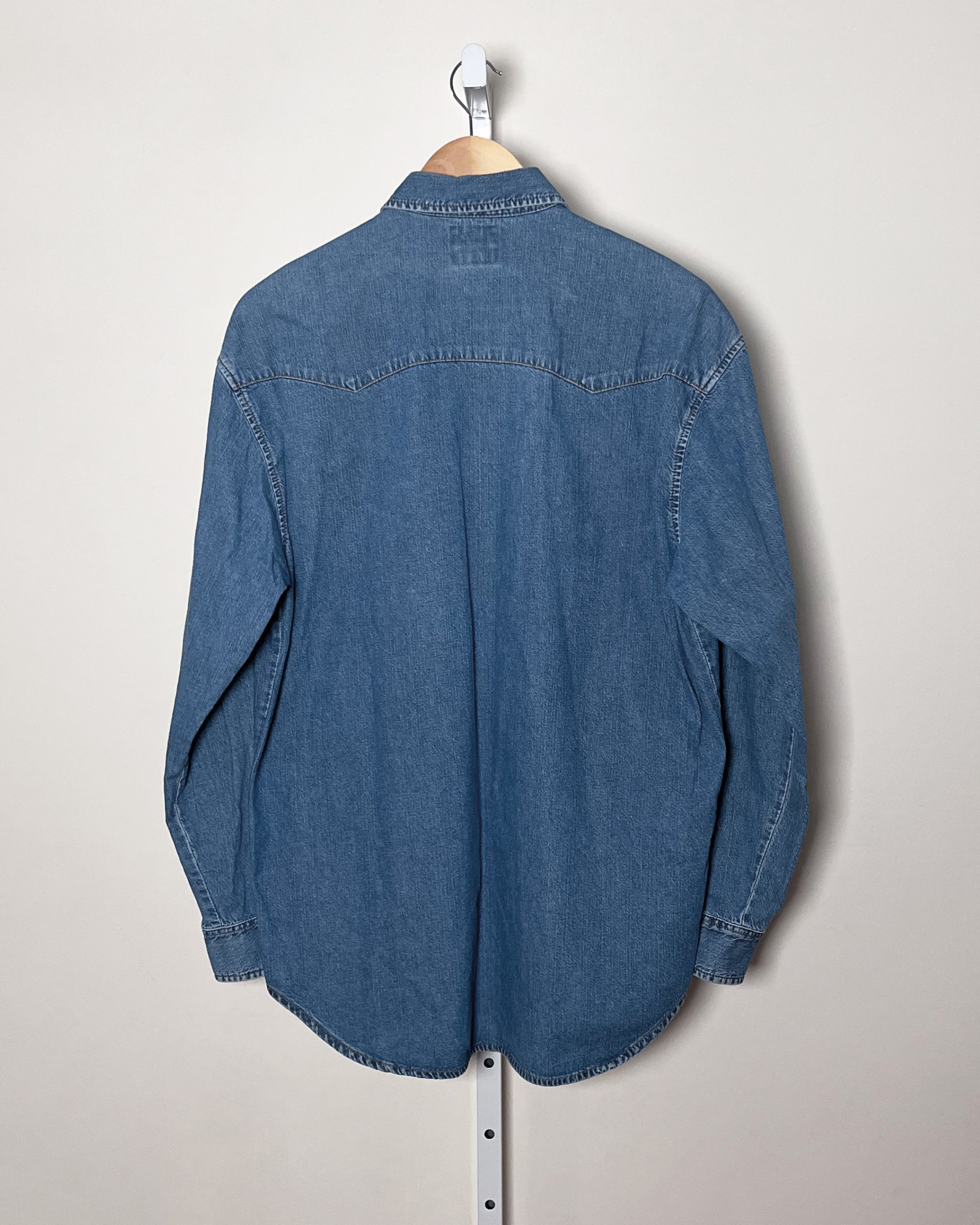 Levi's Orange Tab Denim Western Shirt - Medium