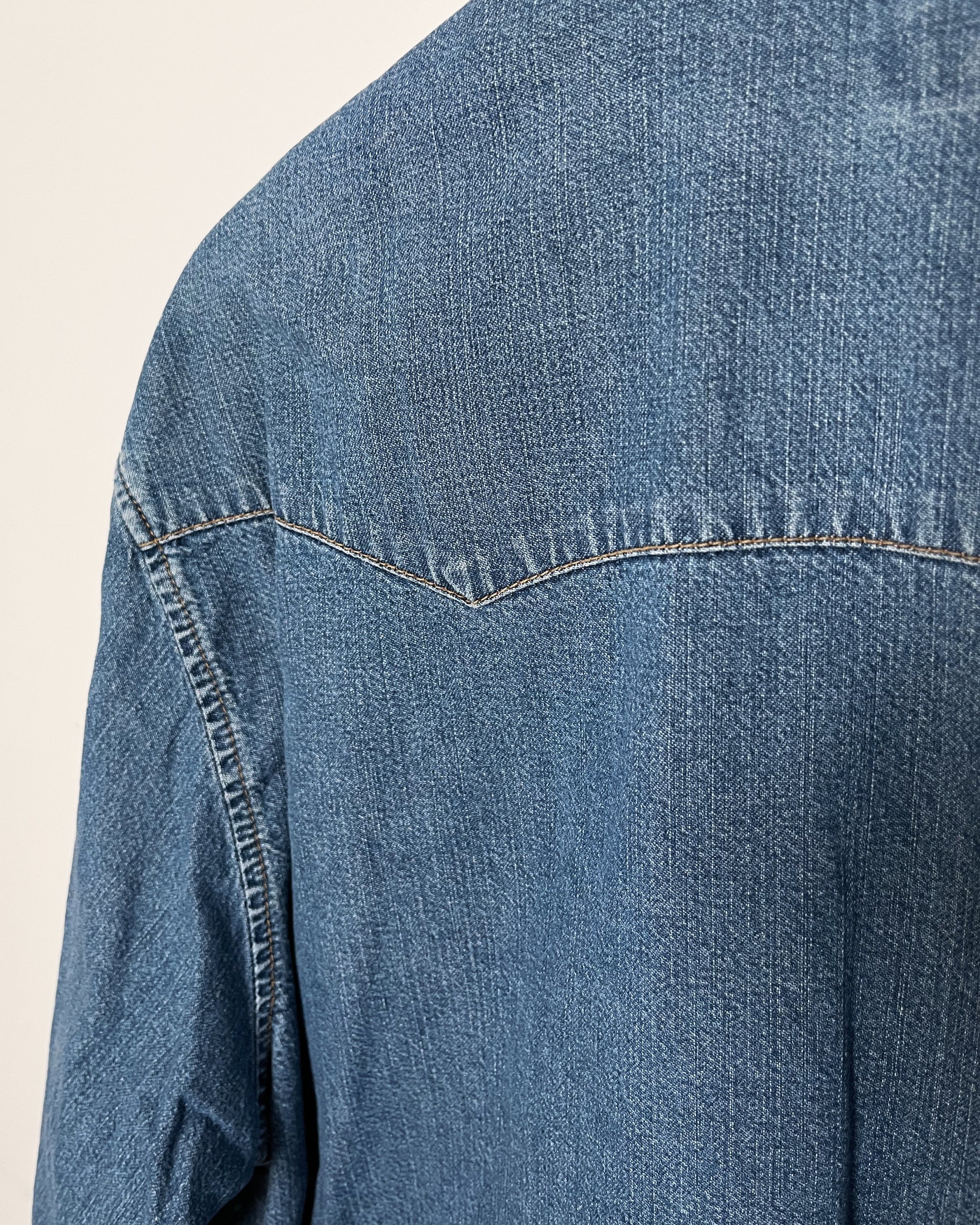 Levi's Orange Tab Denim Western Shirt - Medium