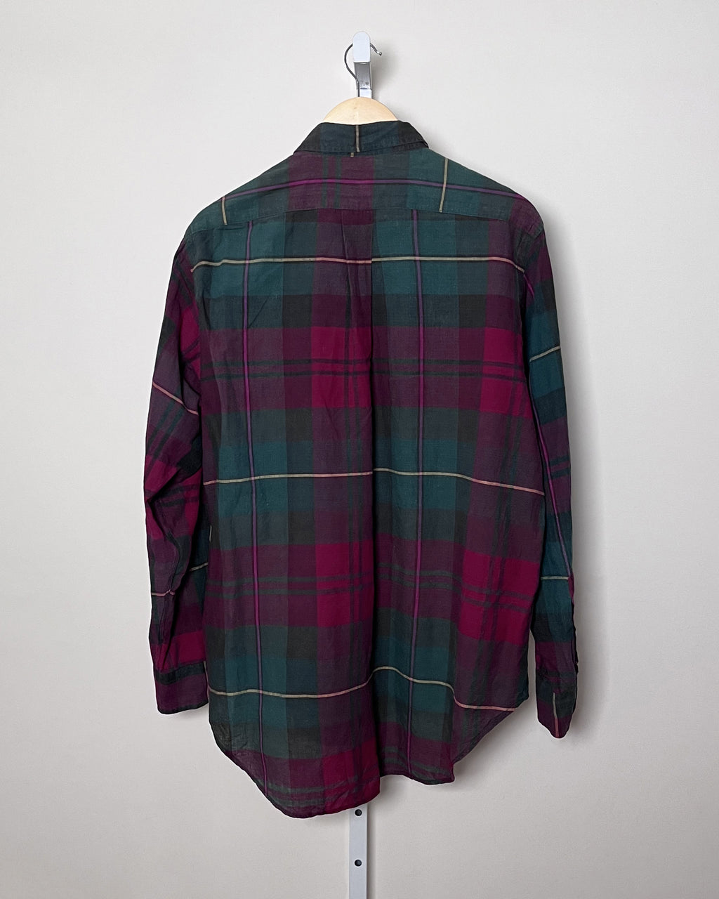 Vintage Chaps Ralph Lauren Plaid Madras Shirt - Large