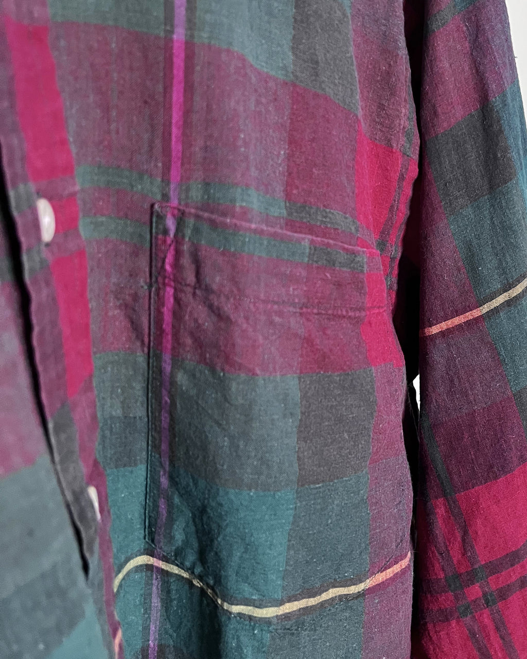 Vintage Chaps Ralph Lauren Plaid Madras Shirt - Large