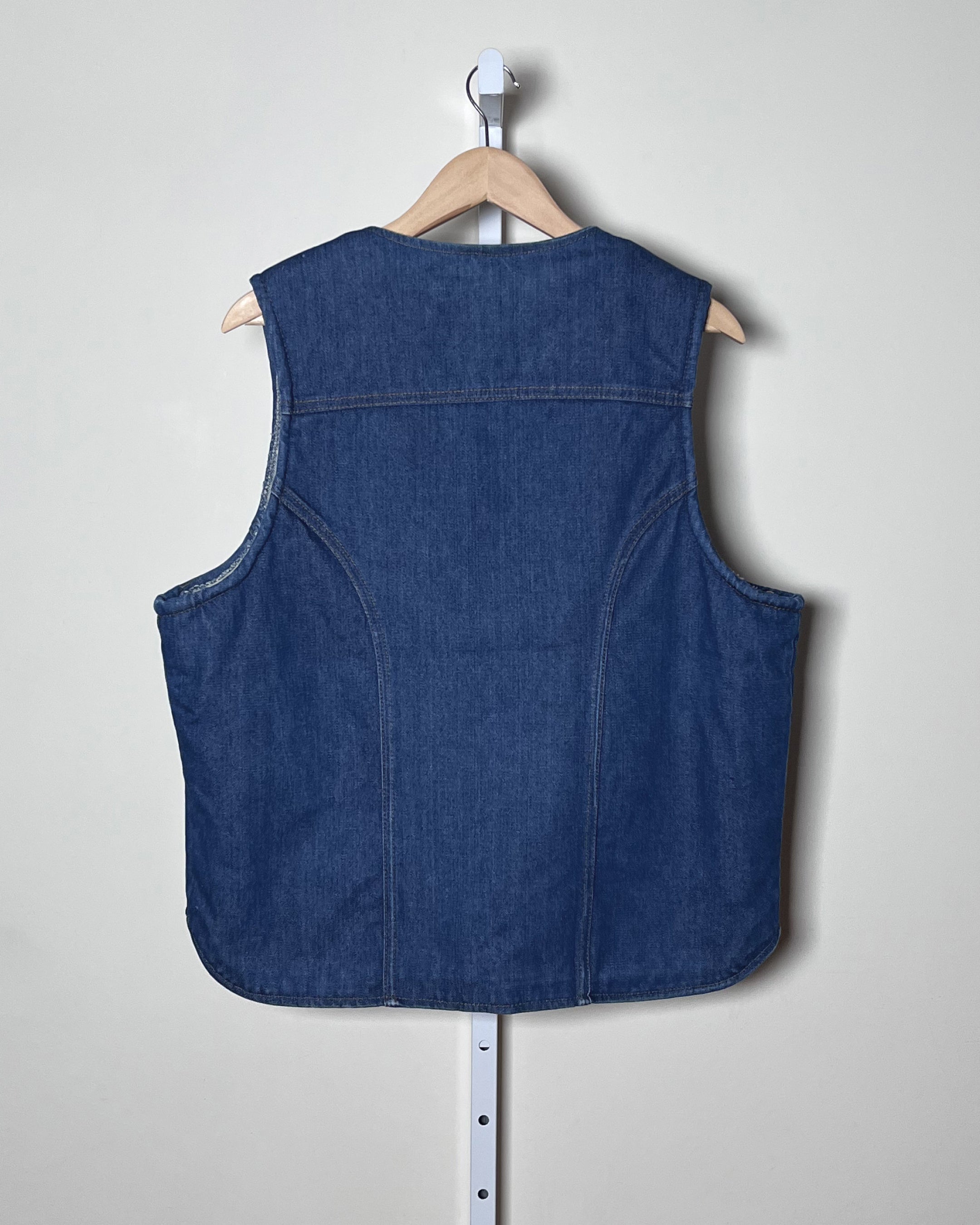 Wrangler Sherpa Lined Denim Vest