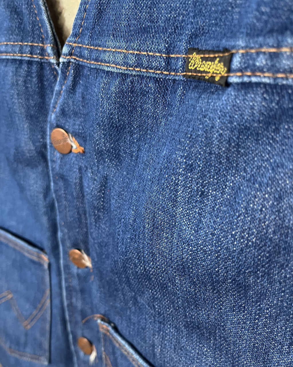 Wrangler Sherpa Lined Denim Vest