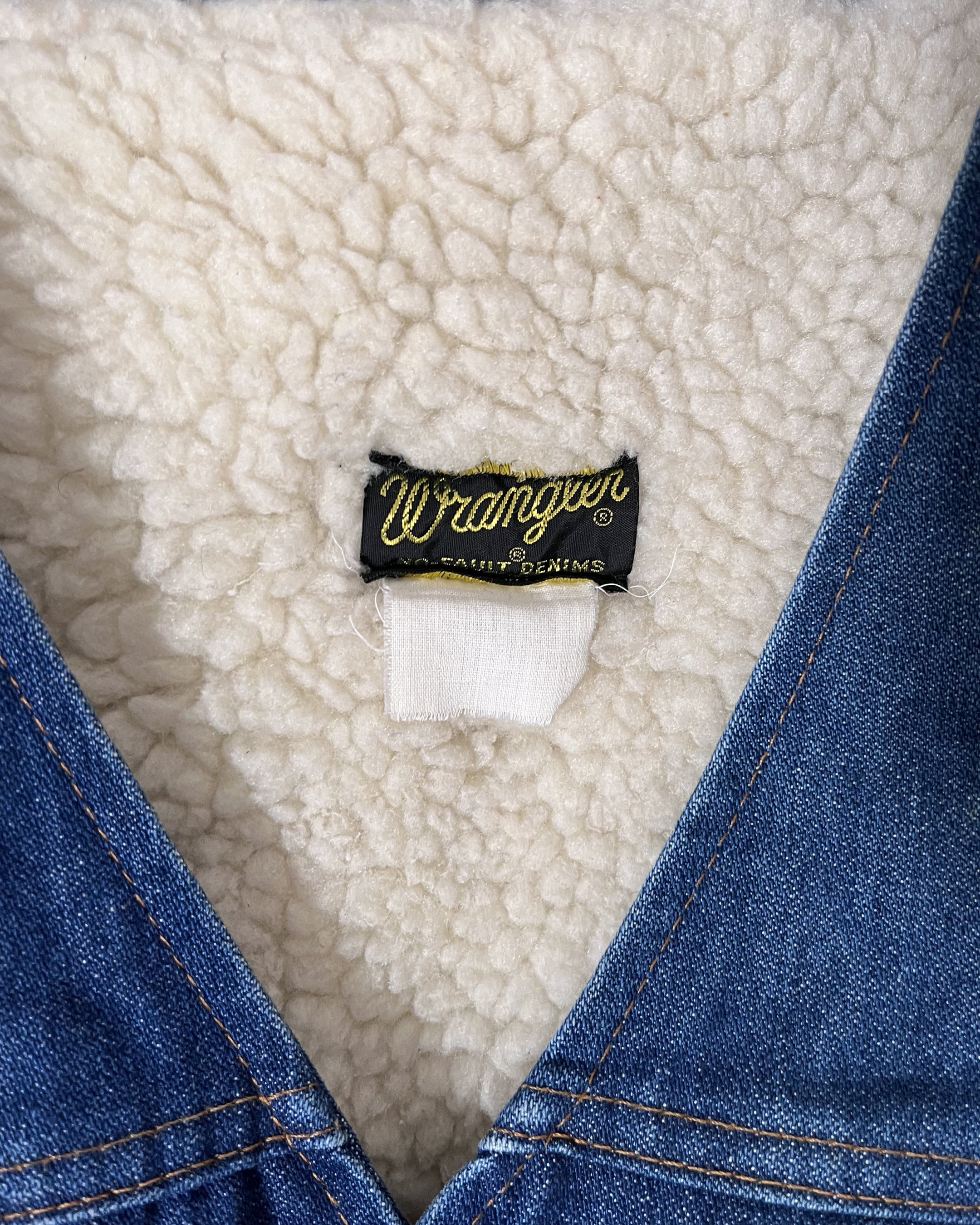 Wrangler Sherpa Lined Denim Vest