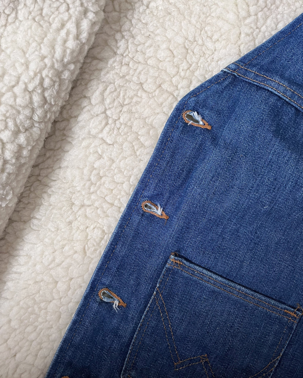 Wrangler Sherpa Lined Denim Vest