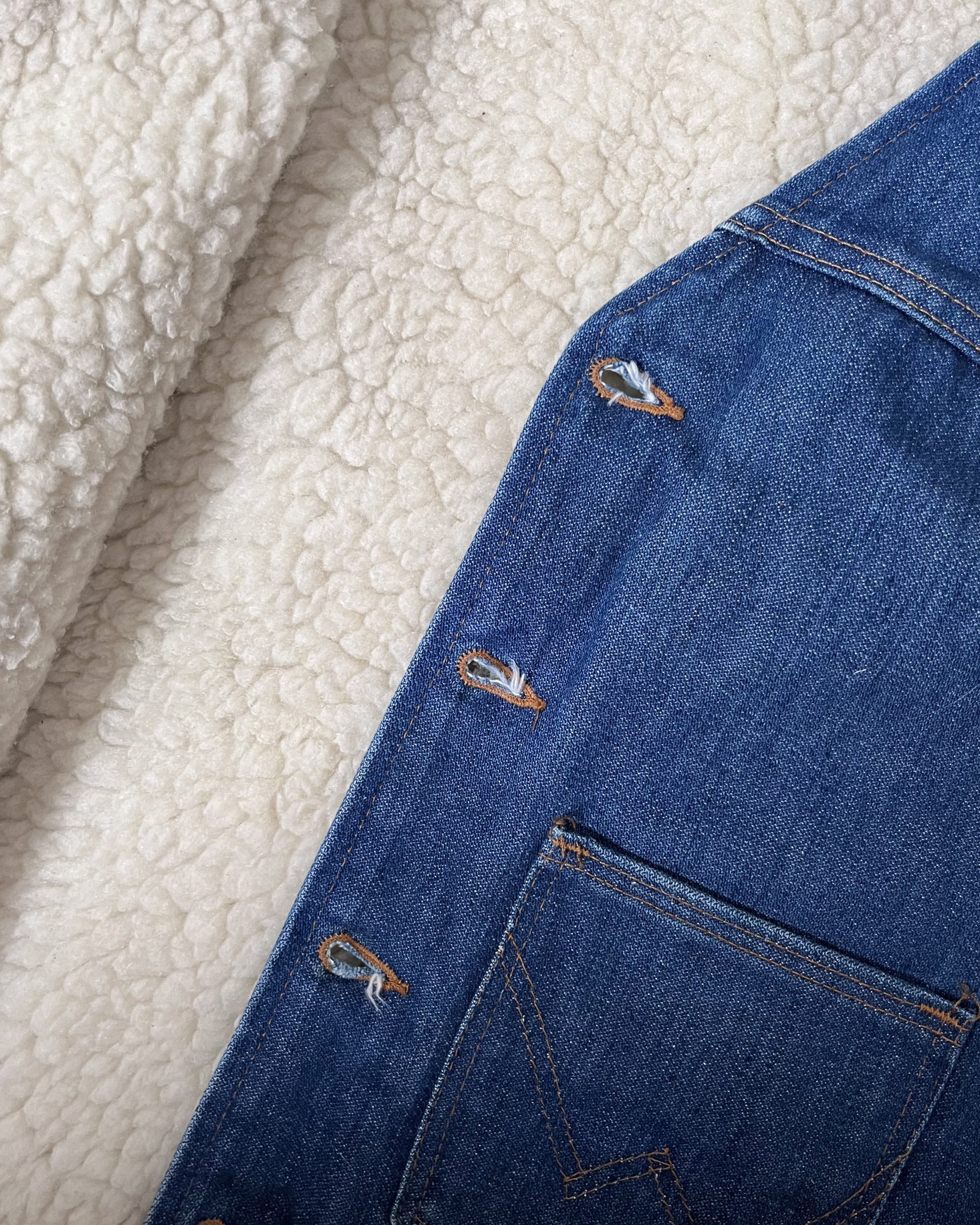 Wrangler Sherpa Lined Denim Vest